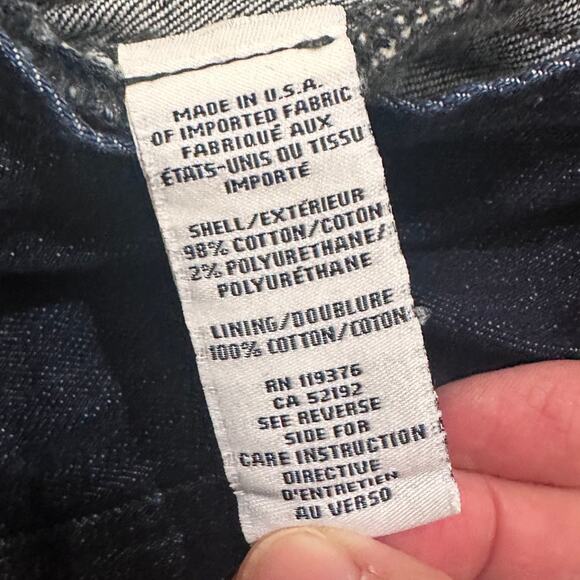 Helmut Lang Dark Wash Denim Moto Jacket With Pockets, size (S) P - Picture 4 of 11